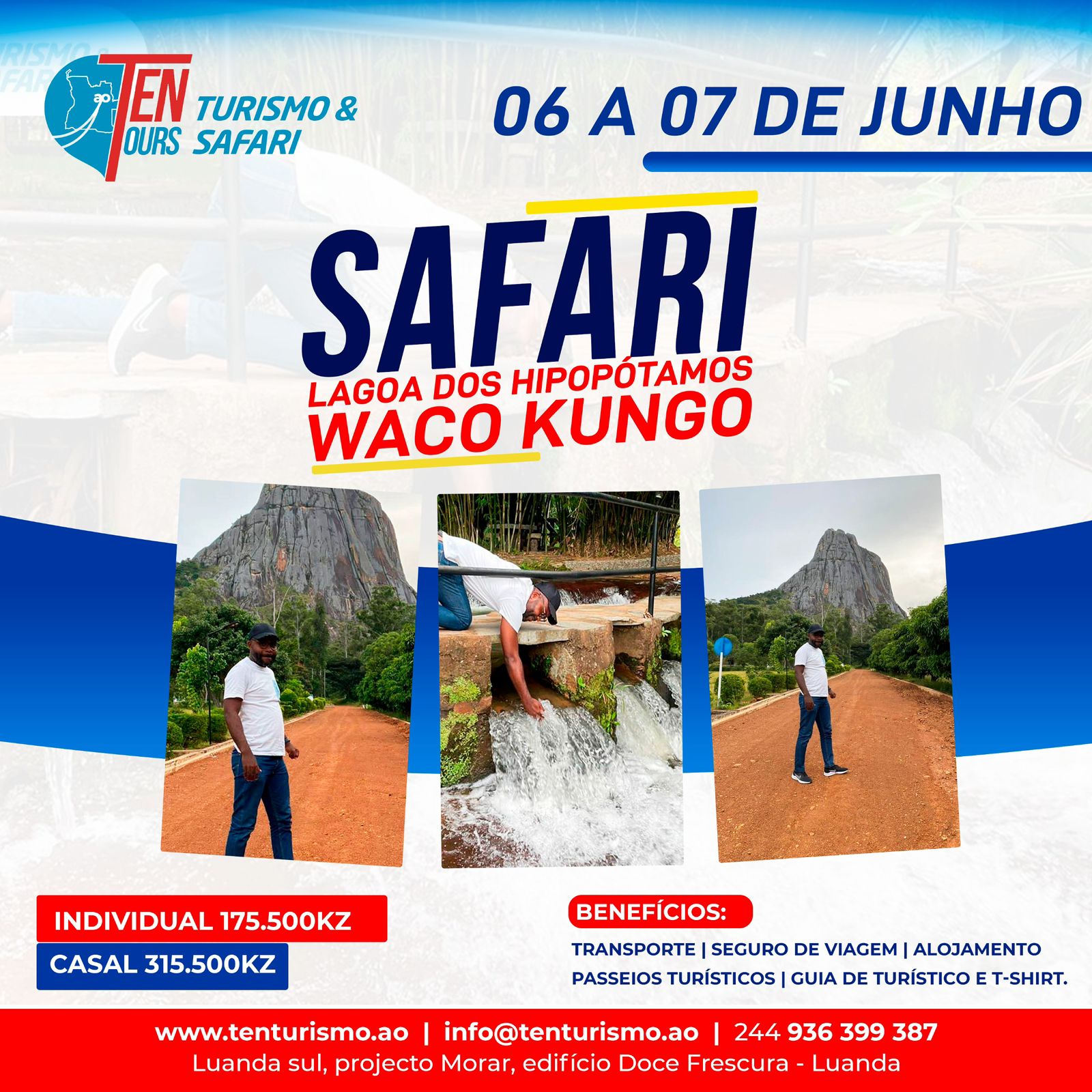 Safari Lagoa dos Hipopótamos – Waco Kungo